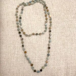 Long Natural Bead Necklace 24inch
